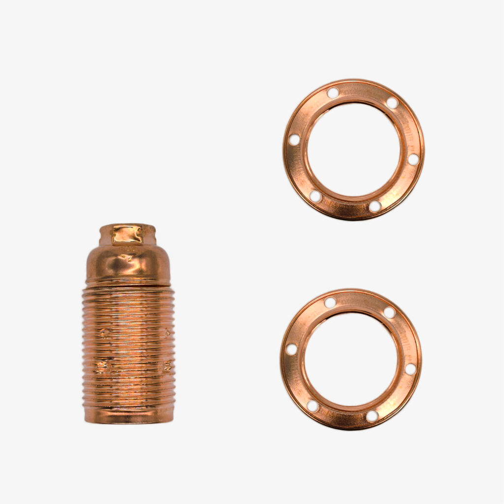 Composant électrique Douille E14 DIY double ferrule métallique nue &ndash; MCFL0405100