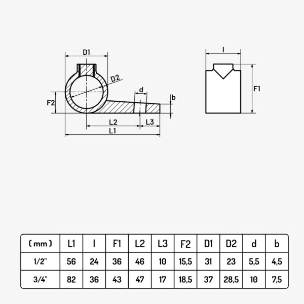 Support fixation simple Direct - MC Fact