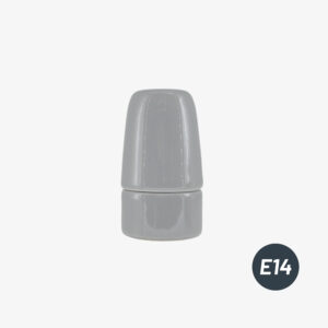 Zubehör für Lampenfassung Lampenfassung E14 aus blankem Porzellan - Grau - MCFL0405507B2