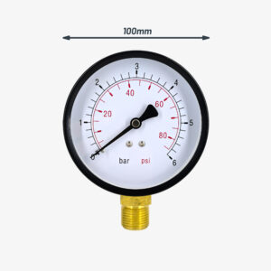 Manometer fitting Plumbing and Deco Large Ø100mm - 1/2″ DIY industrial plumbing - MCFA0042012C2