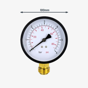 Manometer fitting Plumbing and Deco Large Ø100mm - 3/4″ DIY industrial plumbing - MCFA0042034C2