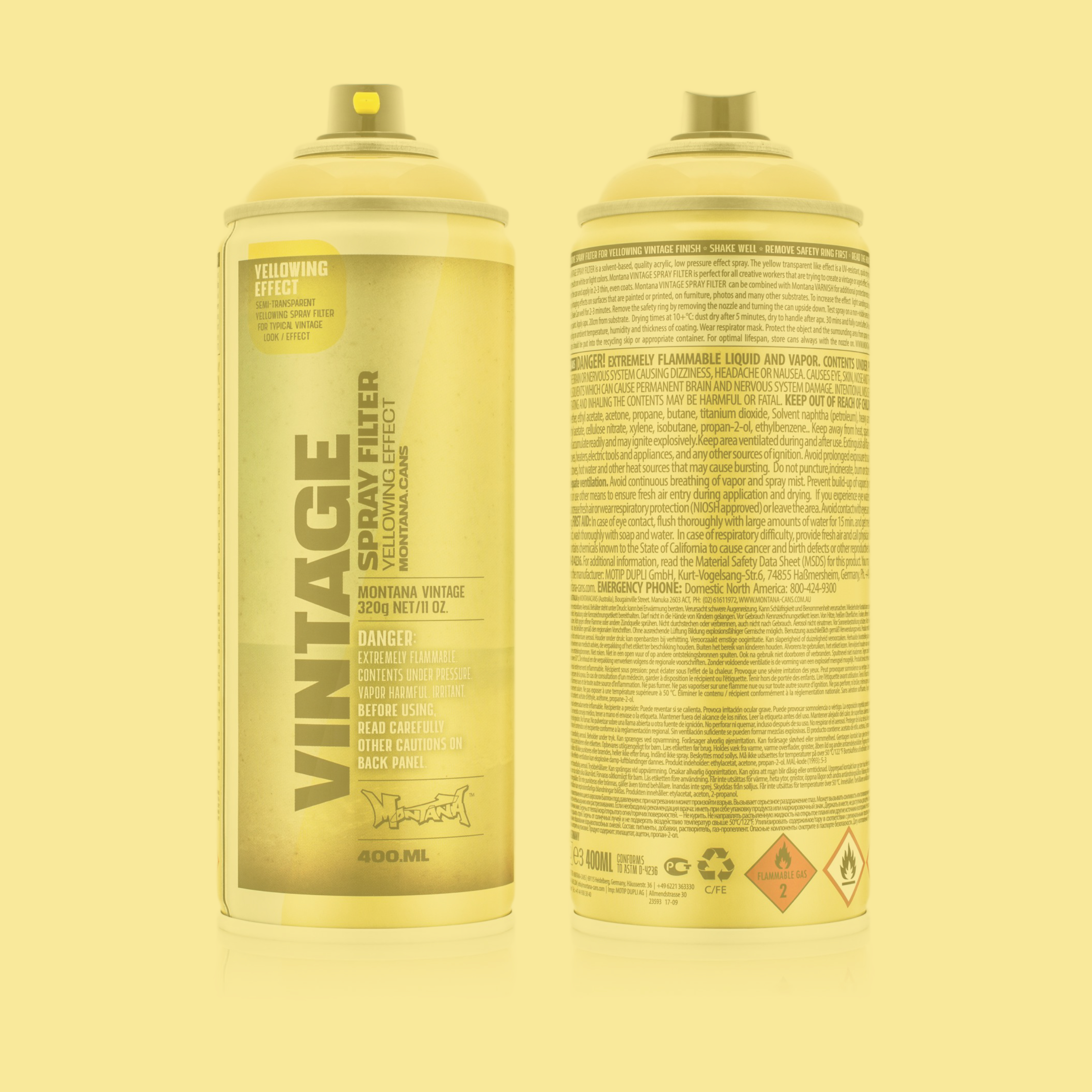 Montana Vintage Yellow Transparent - MC Fact