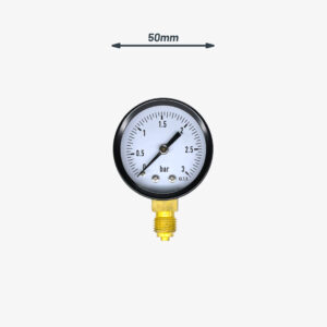 Manometeranschluss von Klempnerei und Deko Klein Ø50mm - 1/4″ von Klempnerei und Deko Industrie DIY - MCFA0042114C2