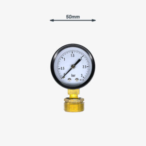 Manometeranschluss für Sanitär und Deko Klein Ø50mm - 3/4″ für Sanitär und Deko Industrie DIY - MCFA0042134C2