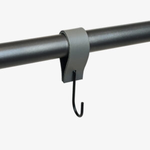 Garderobenhaken Grau Gerade aus mattem Leder - MCFA0070725L2W0
