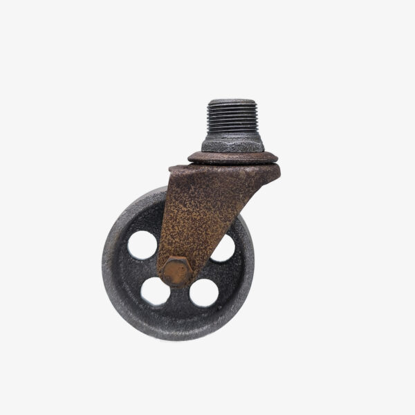 Kit Roulette Industrielle Rouille 75mm 80kg pour raccord plomberie DIY – MCFA0010200W16