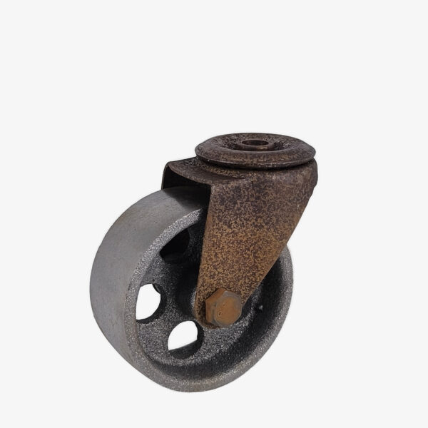 Vintage-wiel 75 mm, roestkleur – 80 kg – MCFA0010281W16