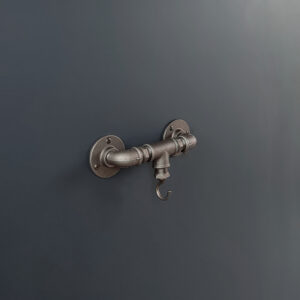 Porte Manteau Industriel 1 Crochet Vertical sur bride déco – MCFK4110512