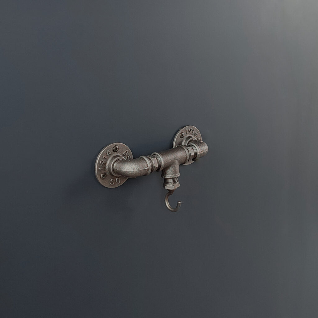 Porte Manteau Industriel 1 Crochet Vertical sur bride 1914 – MCFK5110512