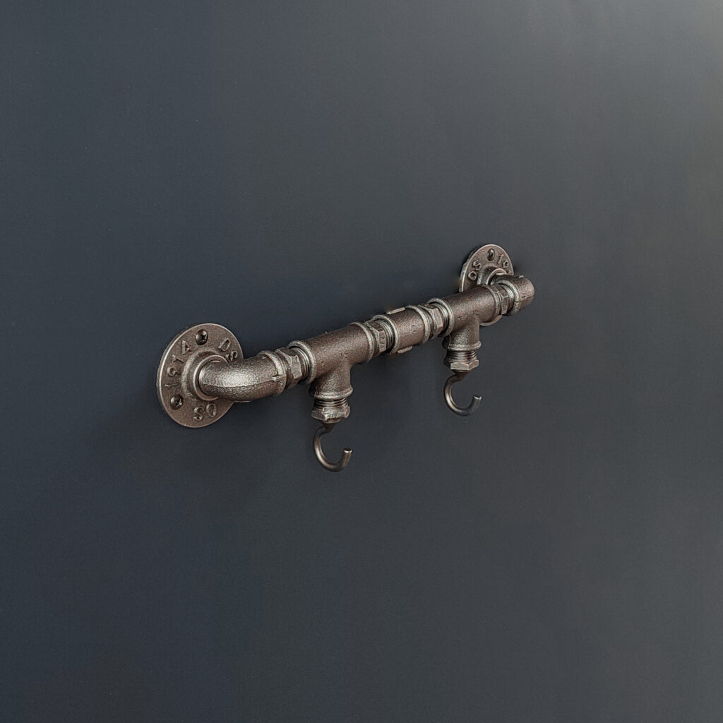 Porte Manteau Industriel 2 Crochets Verticaux sur bride 1914 – MCFK5120512