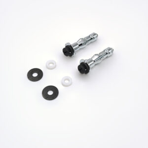 Fixation Vis Ronde Noir Cloison Creuse pour Bride Classique – 2 pièces, 43mm (4,3cm) de plomberie DIY – MCFS04315005W21K02