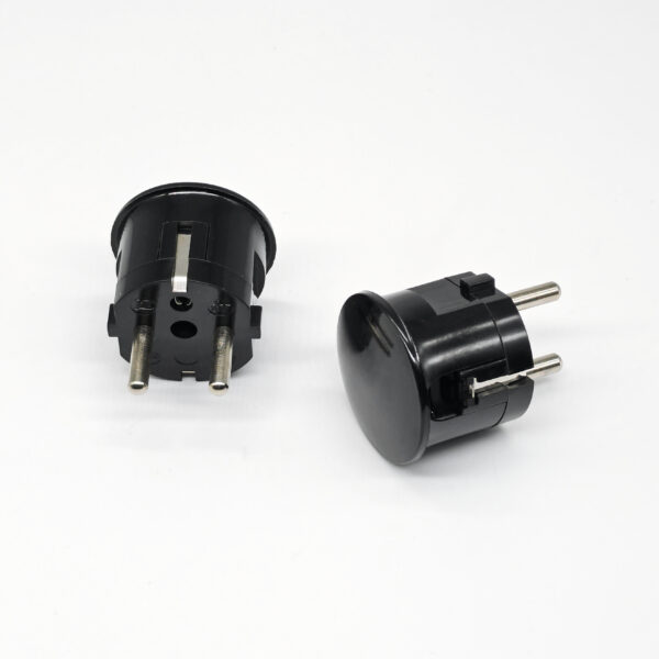 Electrical Component: Vintage European Bakelite Electrical Plug with Ground – MCFL0103300Y8