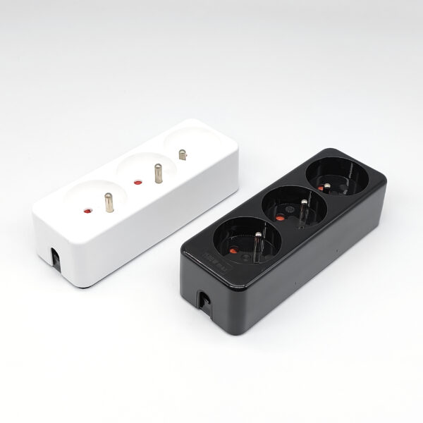 Vintage French and Belgian Multi-Outlet Power Strip for Fabric Cables – MCFL0141000Y8