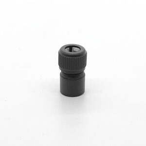 Lighting component Female knurled brass cable clamp – Matte black – MCFL0360201W9