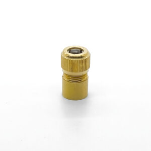 Lighting component Female knurled brass cable clamp – Brass – MCFL0360224W9