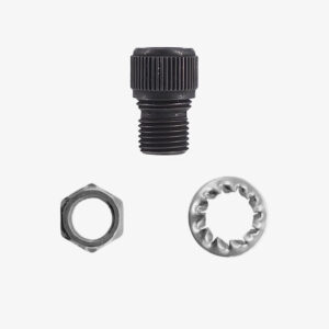 Composant luminaire Serre-câble Moleté en laiton avec écrou – Patine Industrielle &ndash; MCFL0360124W91S11