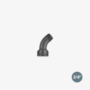 Raccord Coude 45° court F/M – 3/8″ de plomberie en fonte noir pour la décoration industrielle DIY &ndash; MCFF0211238W1