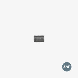 Stahl-Nippel mit Außengewinde – 3/8″ aus schwarzem Stahl für den industriellen DIY-Stil – MCFF2011338W1
