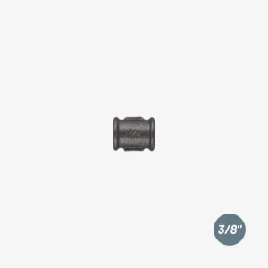 Raccord Manchon Femelle – 3/8″ de plomberie en fonte noir pour la décoration industrielle DIY &ndash; MCFF2001138W1