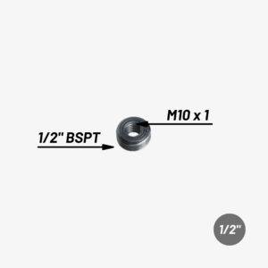 Raccord Réduction Métrique Luminaire M10x1 Pour Tube Luminaire – 1/2″ > M10x1 métrique de plomberie pour la décoration industrielle DIY – MCFF1121289W2